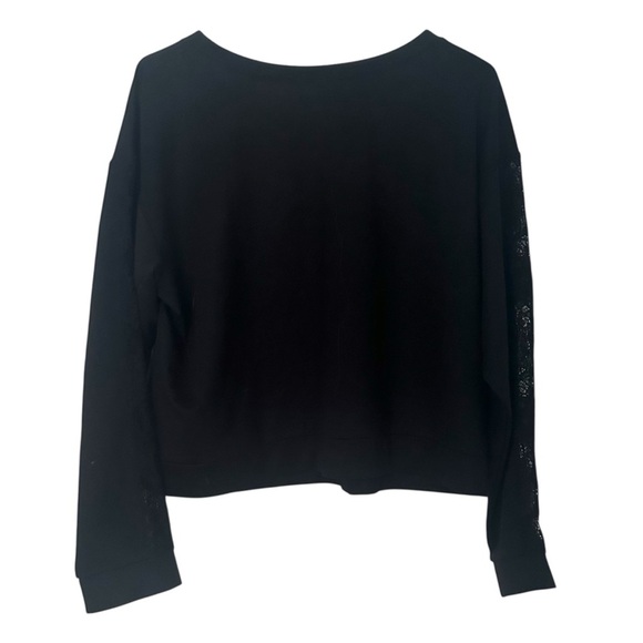 Adore Me Women's Long Sleeve Crewneck Sweater with Lace Detail Size XL - Picture 2 of 8